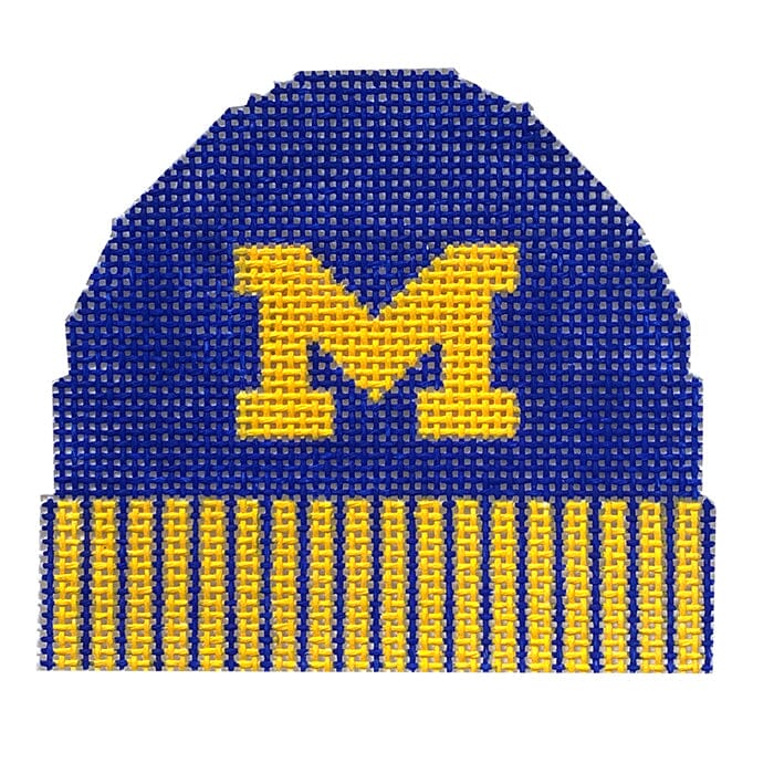 Winter Hat - Michigan Painted Canvas Doolittle Stitchery