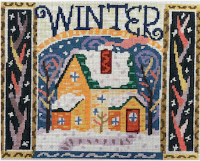 Winter Painted Canvas Birds of a Feather - 1