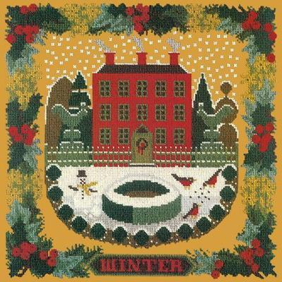 Winter Sampler Needlepoint Kit Kits Elizabeth Bradley Design Yellow