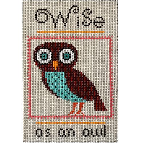 Wise as an Owl Painted Canvas Birds of a Feather - 1