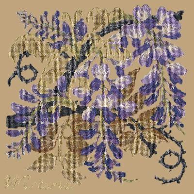 Wisteria Needlepoint Kit Kits Elizabeth Bradley Design Sand