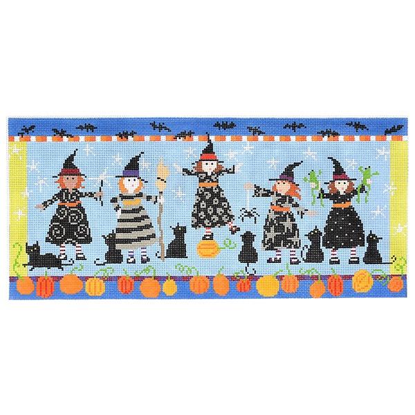 Witches Bolster Painted Canvas Pippin - 1