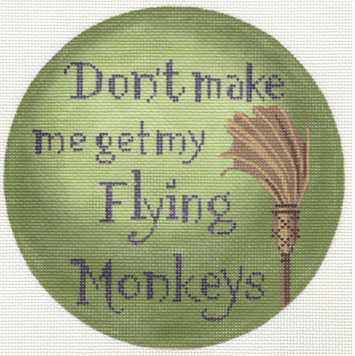 Wizard of Oz Don't Make Me Painted Canvas Labors of Love Needlepoint - 1
