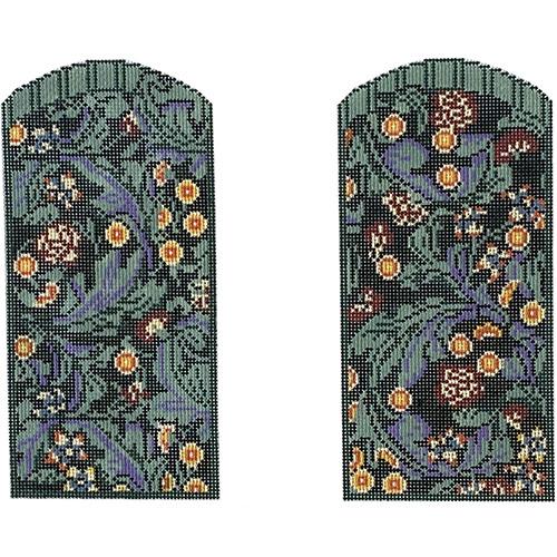 Wm's Double Leicester Eyeglass Case Painted Canvas Whimsy & Grace - 1