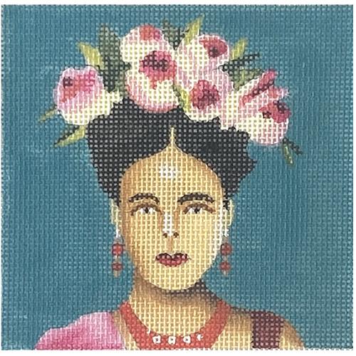 Woman with Floral Crown Painted Canvas Colors of Praise - 1