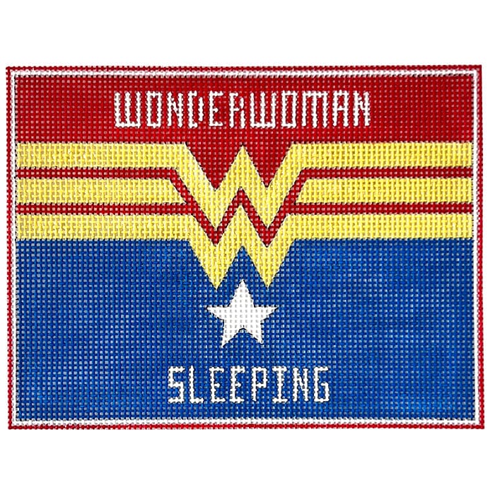 Wonder Woman Sleeping Painted Canvas Alice Peterson Company
