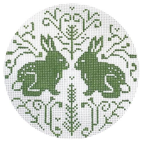 Woodland Rabbits Painted Canvas KCN Designers - 1