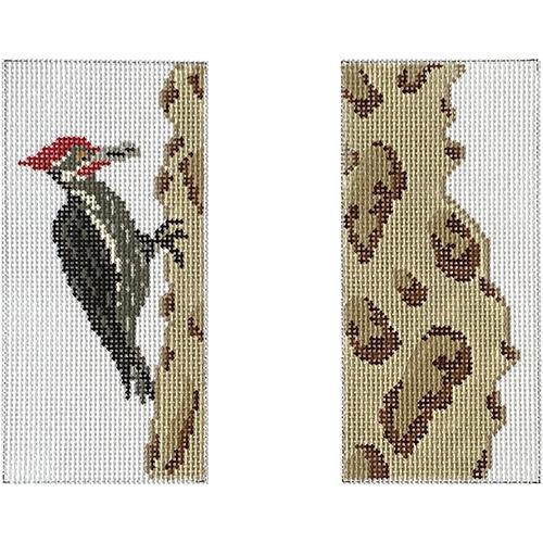 Woodpecker Eyeglass Case Painted Canvas J. Child Designs