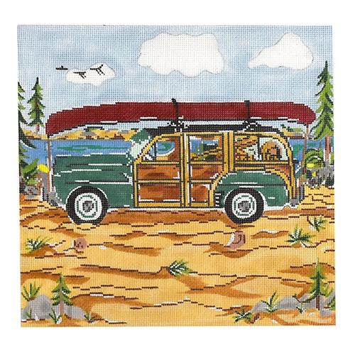 Woody / Mountain Painted Canvas Susan Wallace Barnes - 1
