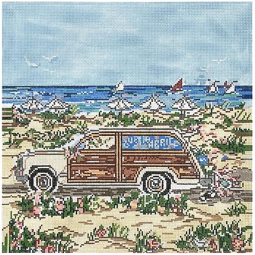 Woody Wagon Wedding on 13 Painted Canvas Cooper Oaks Design - 1