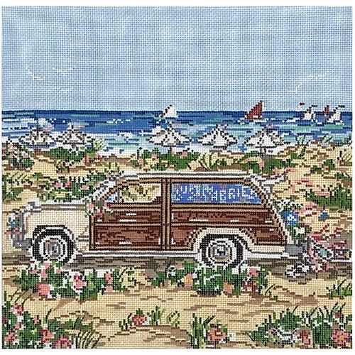 Woody Wagon Wedding on 18 Painted Canvas Cooper Oaks Design - 1