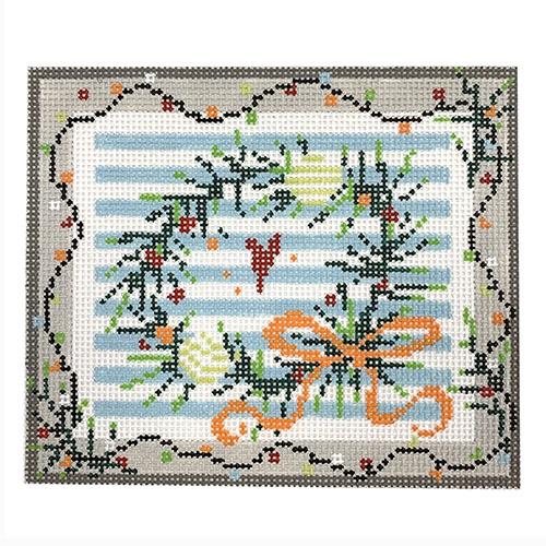 Wreath Painted Canvas Pippin