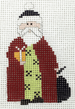 X Santa Painted Canvas Pippin