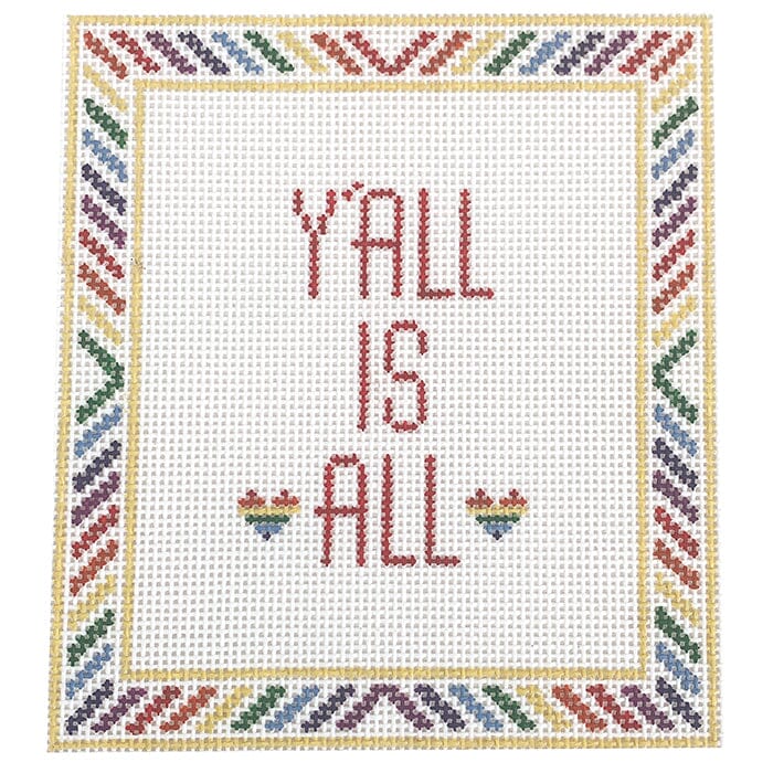 Y'all Is All Painted Canvas Initial K Studio - 1