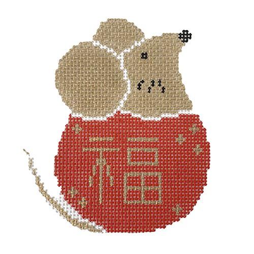 Year of the Rat Painted Canvas Audrey Wu Designs