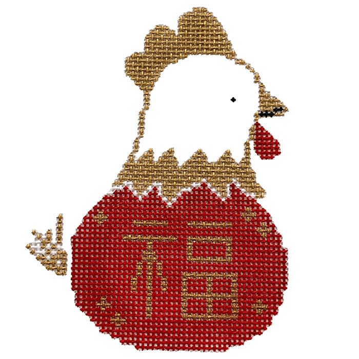 Year of the Rooster Painted Canvas Audrey Wu Designs - 1
