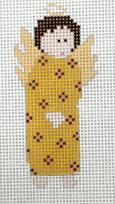 Yellow Angel Painted Canvas Pippin