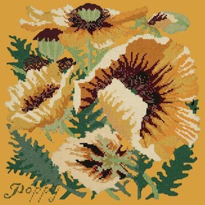 Yellow Poppy Needlepoint Kit Kits Elizabeth Bradley Design Yellow