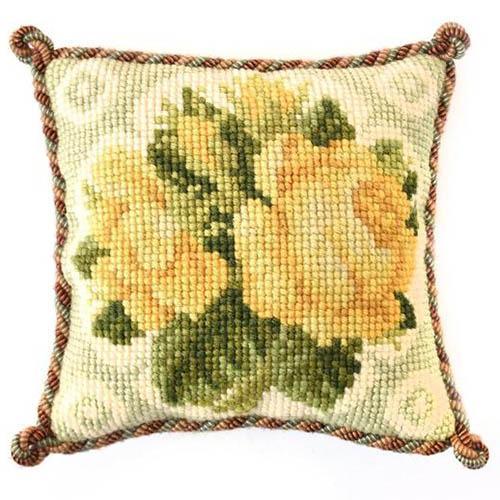 Yellow Rose Long Stitch Needlepoint Kit - Needlework Projects, Tools &  Accessories