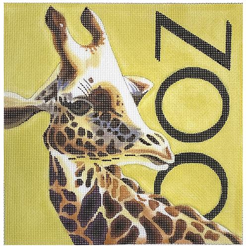 Zoo Giraffe Painted Canvas Colors of Praise - 1