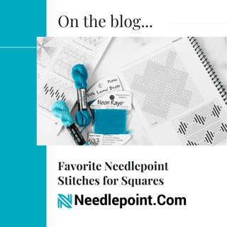 Favorite Needlepoint Stitches for Squares

