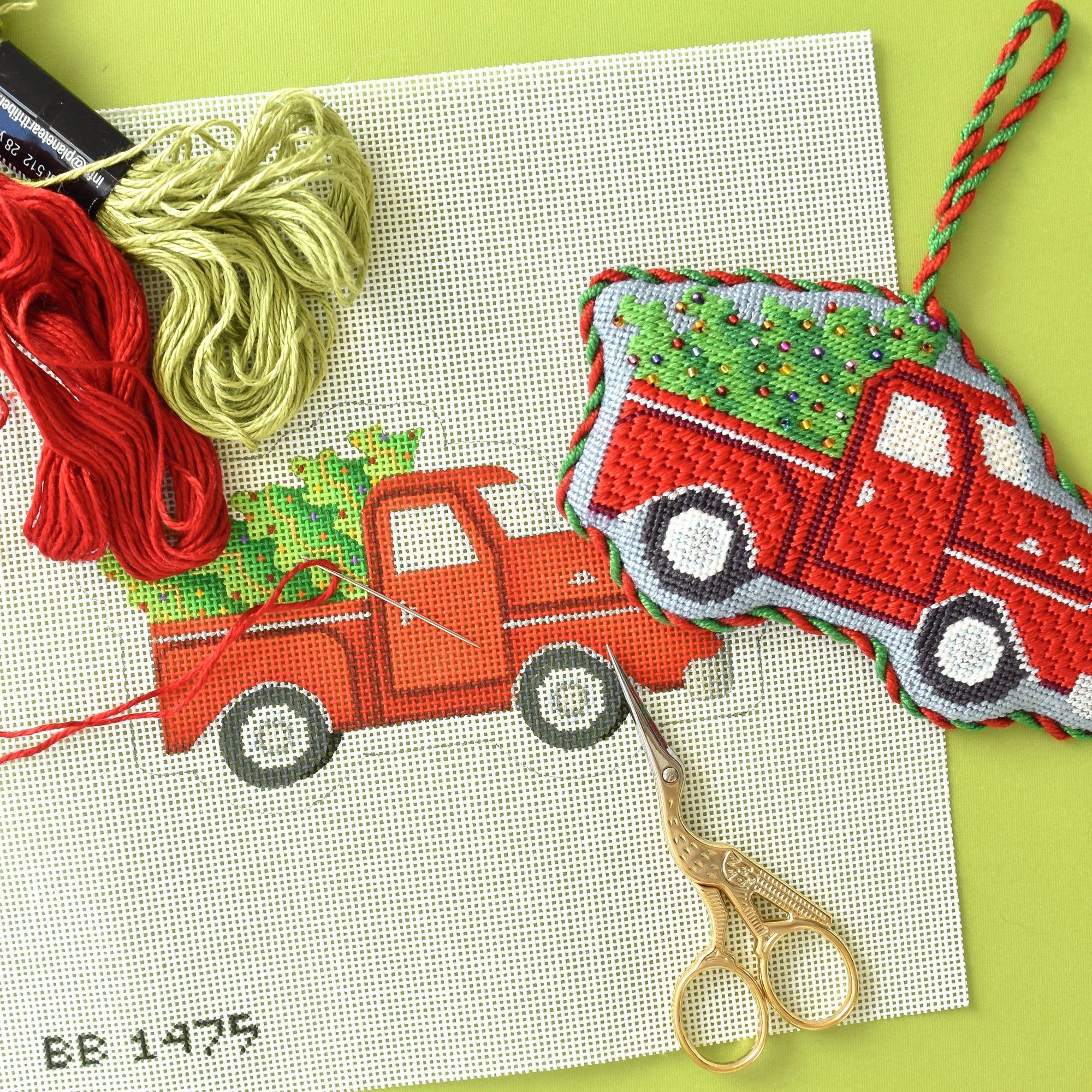 How To Stitch Needlepoint To Finish Into An Ornament