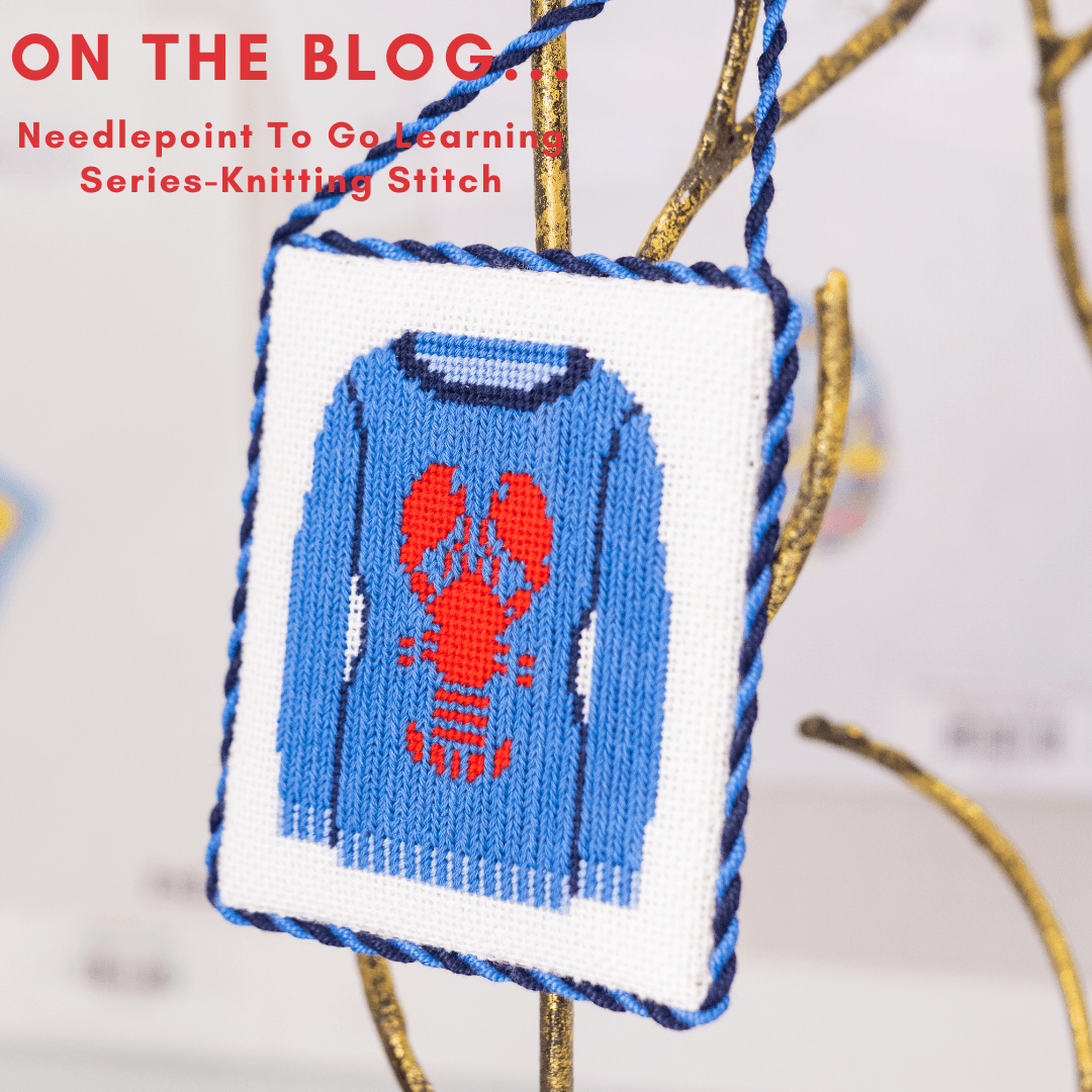 Needlepoint To Go Learning Series-Knitting Stitch
