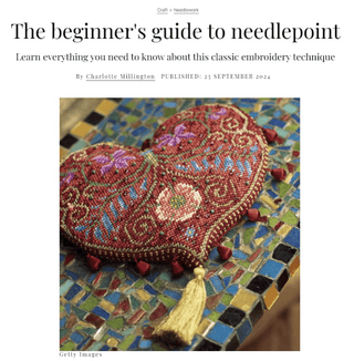 The beginner's guide to needlepoint
