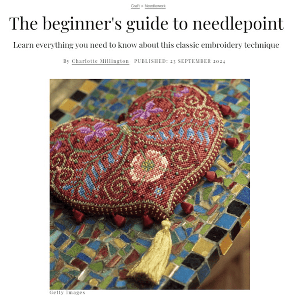 The beginner's guide to needlepoint