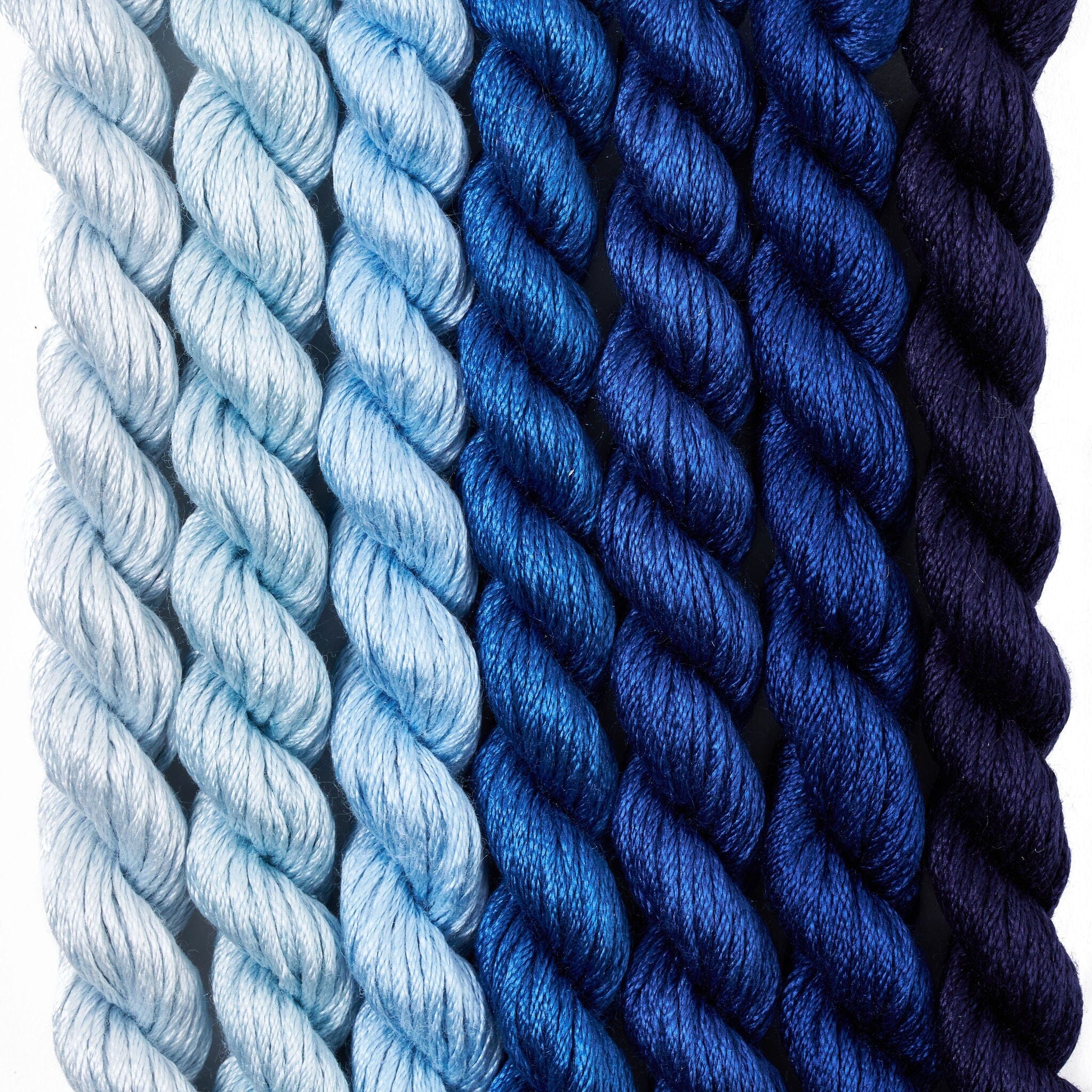 Bradley Silk   Denim Blue Color Family - 