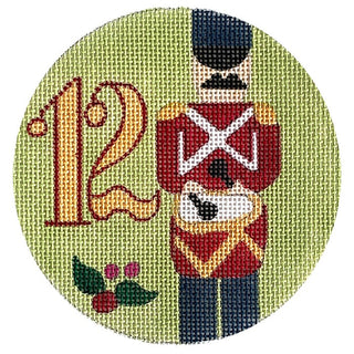 12 Days Ornament   12 Drummers Painted Canvas Melissa Prince Designs 
