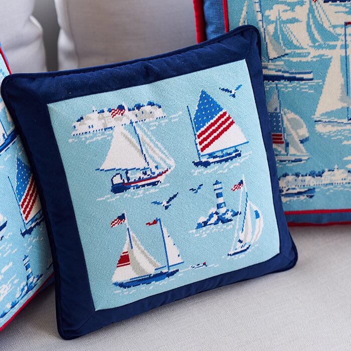 12" x 12" Regatta Insert Printed Canvas Kirk & Bradley 