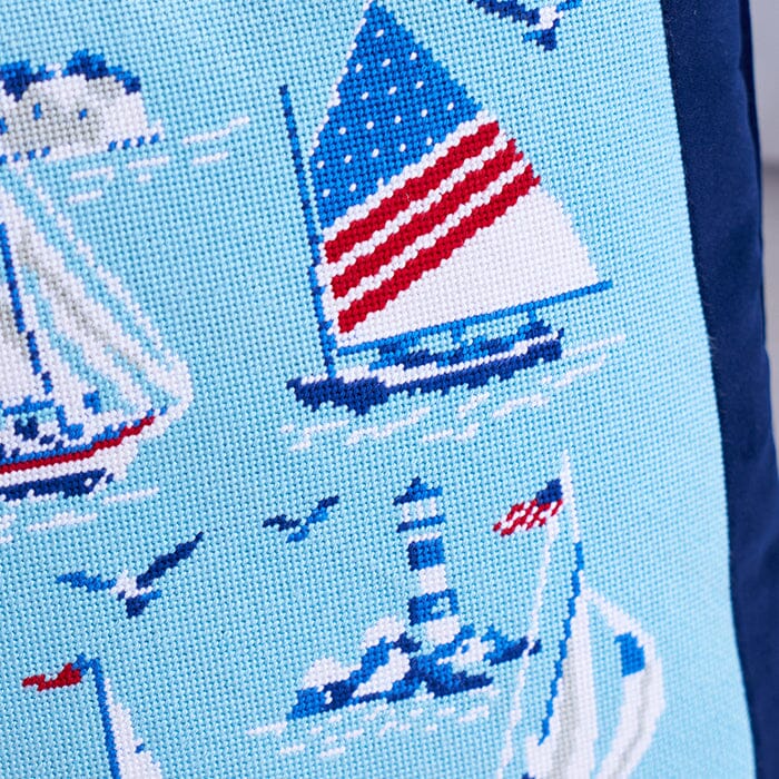 12" x 12" Regatta Insert Printed Canvas Kirk & Bradley 
