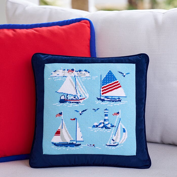 12" x 12" Regatta Insert Printed Canvas Kirk & Bradley 