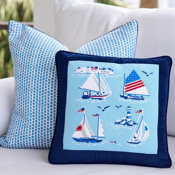 12" x 12" Regatta Insert Printed Canvas Kirk & Bradley 