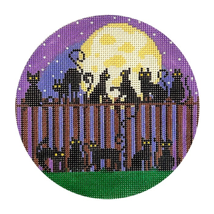 13 Days of Halloween   Eleven Black Cats Painted Canvas The Meredith Collection  - 1