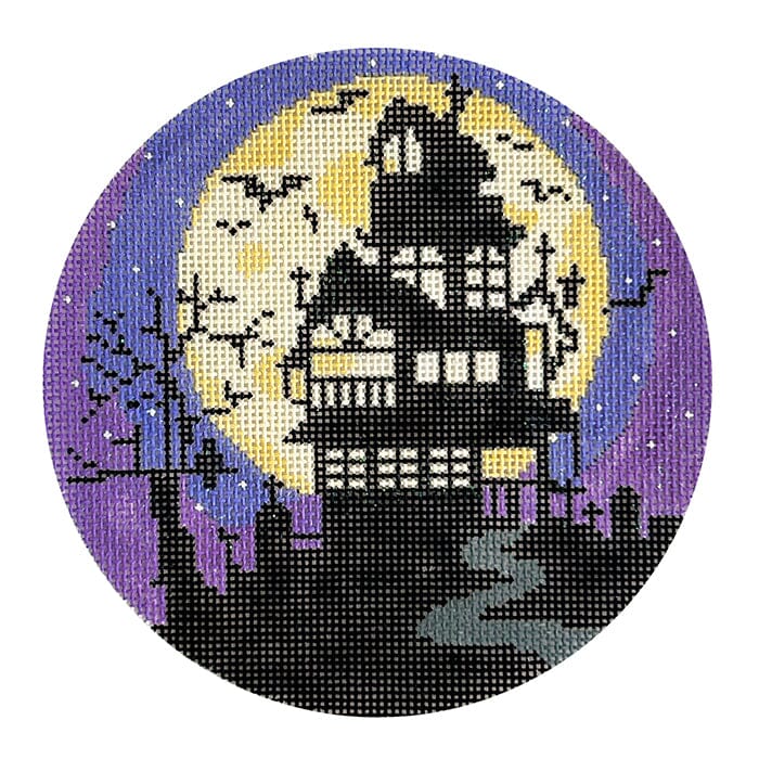 13 Days of Halloween   One Haunted House Painted Canvas The Meredith Collection 
