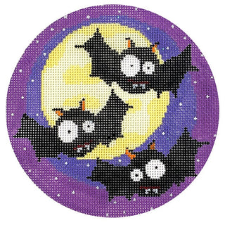 13 Days of Halloween   Three Vampire Bats Painted Canvas The Meredith Collection 
