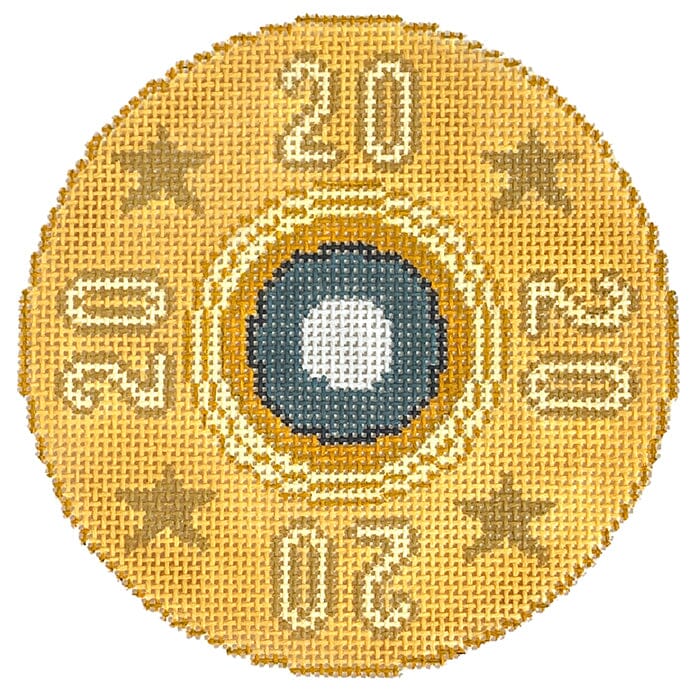 20 Gauge Shotgun Shell Round Painted Canvas The Gingham Stitchery 
