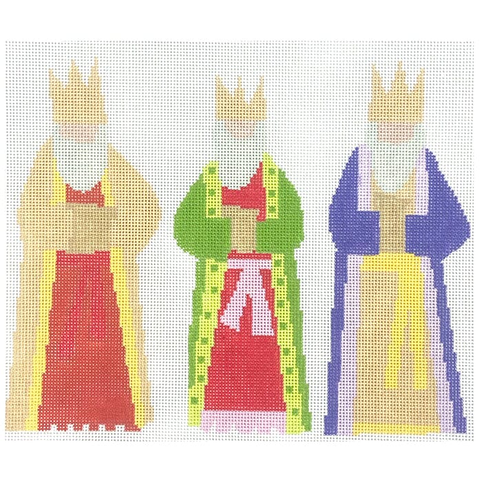 3 Kings Painted Canvas Walker's Needlepoint 
