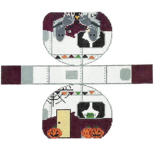 3D Airstream - Halloween Painted Canvas Fire and Iris 