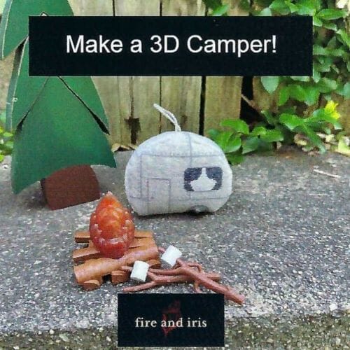 3D Airstream Painted Canvas Fire and Iris  - 2
