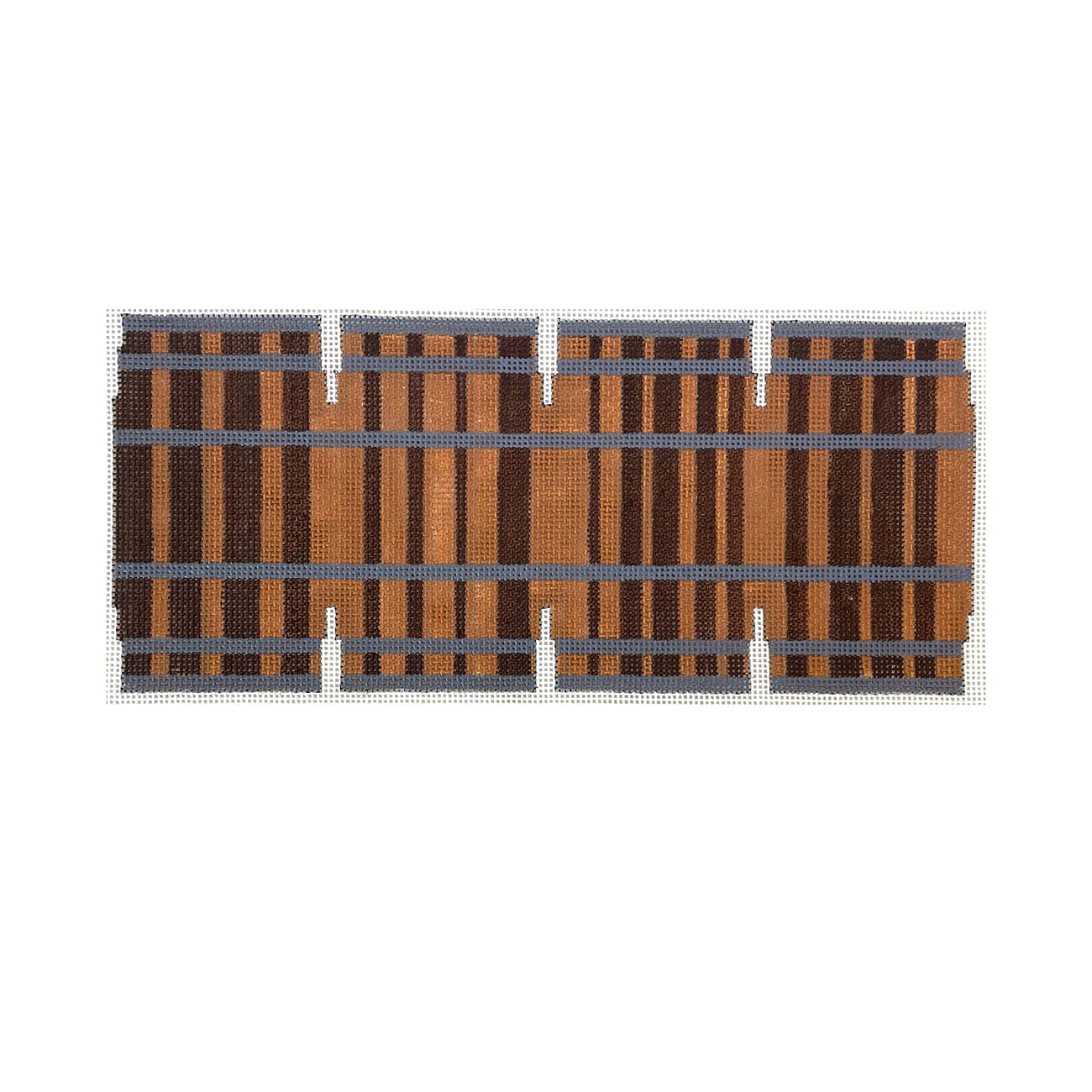 3D Bourbon Barrels, No Design Painted Canvas The Meredith Collection  - 1