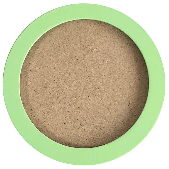 4" Round Self Finishing Frame   Lime Green Finishing Beth Gantz Designs 
