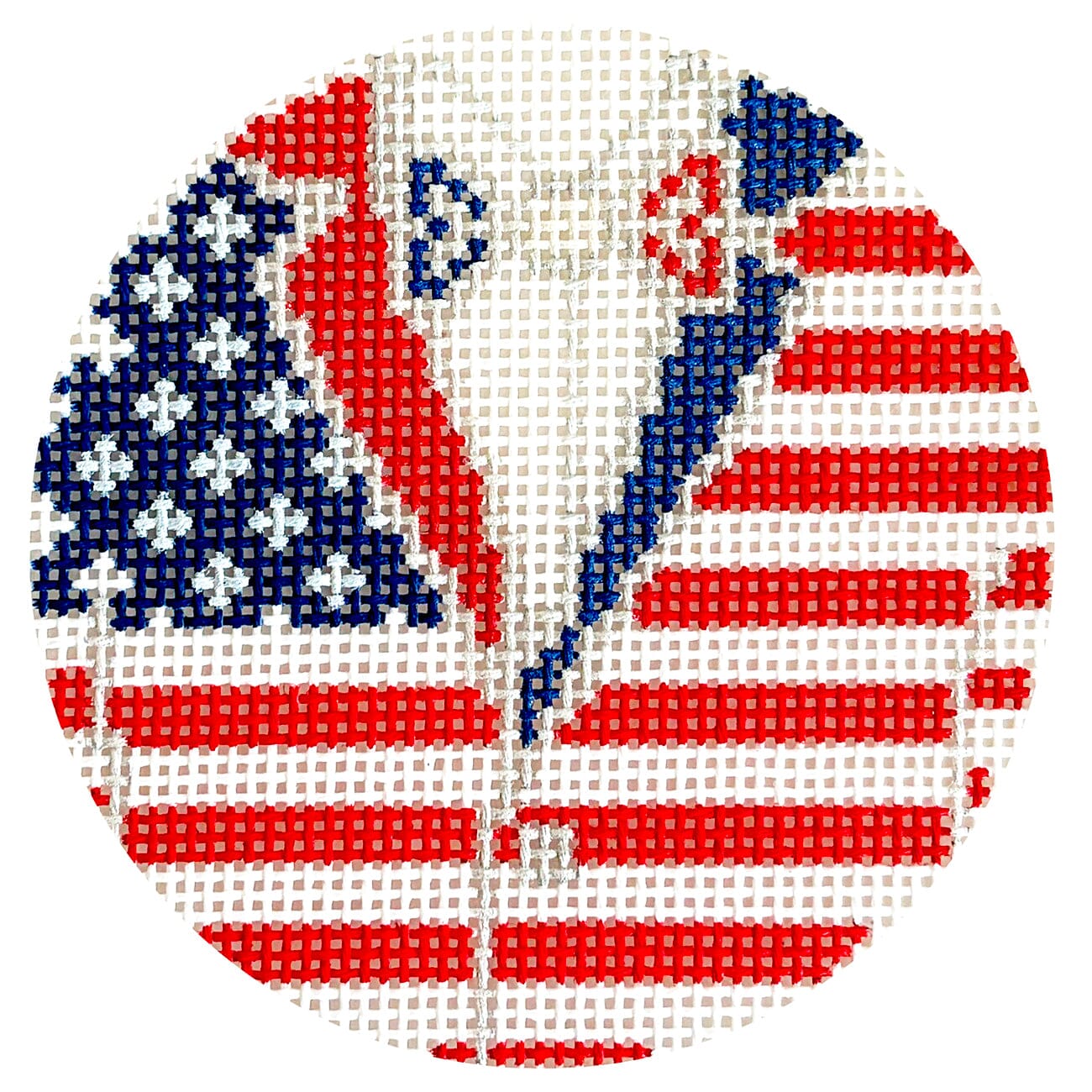 4th of July Jacket Round Painted Canvas KCN Designers  - 1