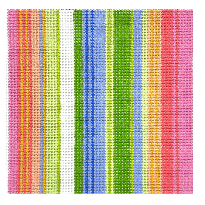 5" Square   Stripes ECS Painted Canvas Elizabeth Crane Swartz Designs 
