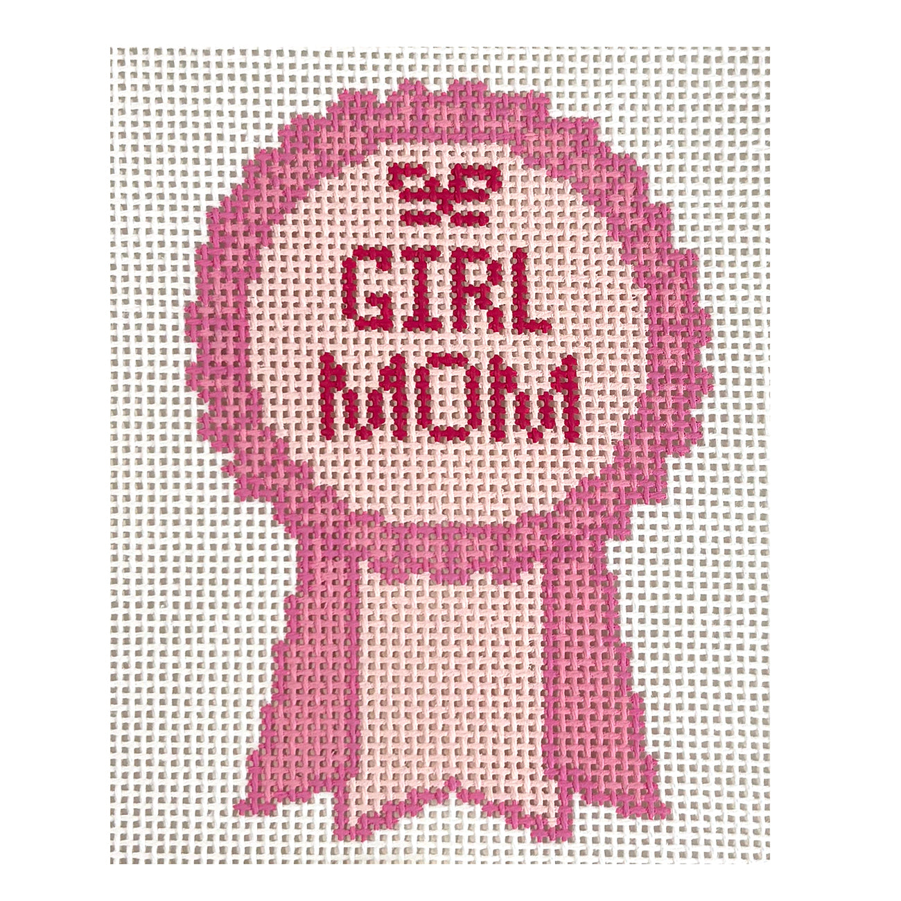Girl Mom Ribbon, Pink - 1