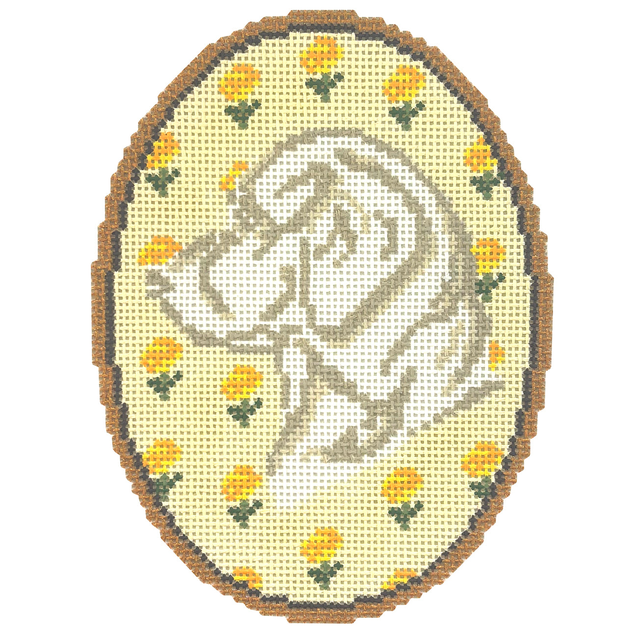 The Labrador Retriever Flower Cameo

