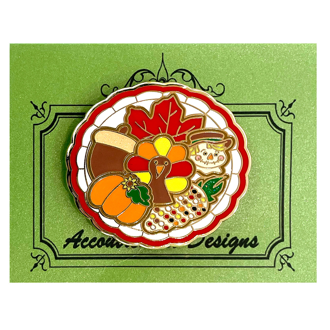 Thanksgiving Cookie Plate Needleminder - 1