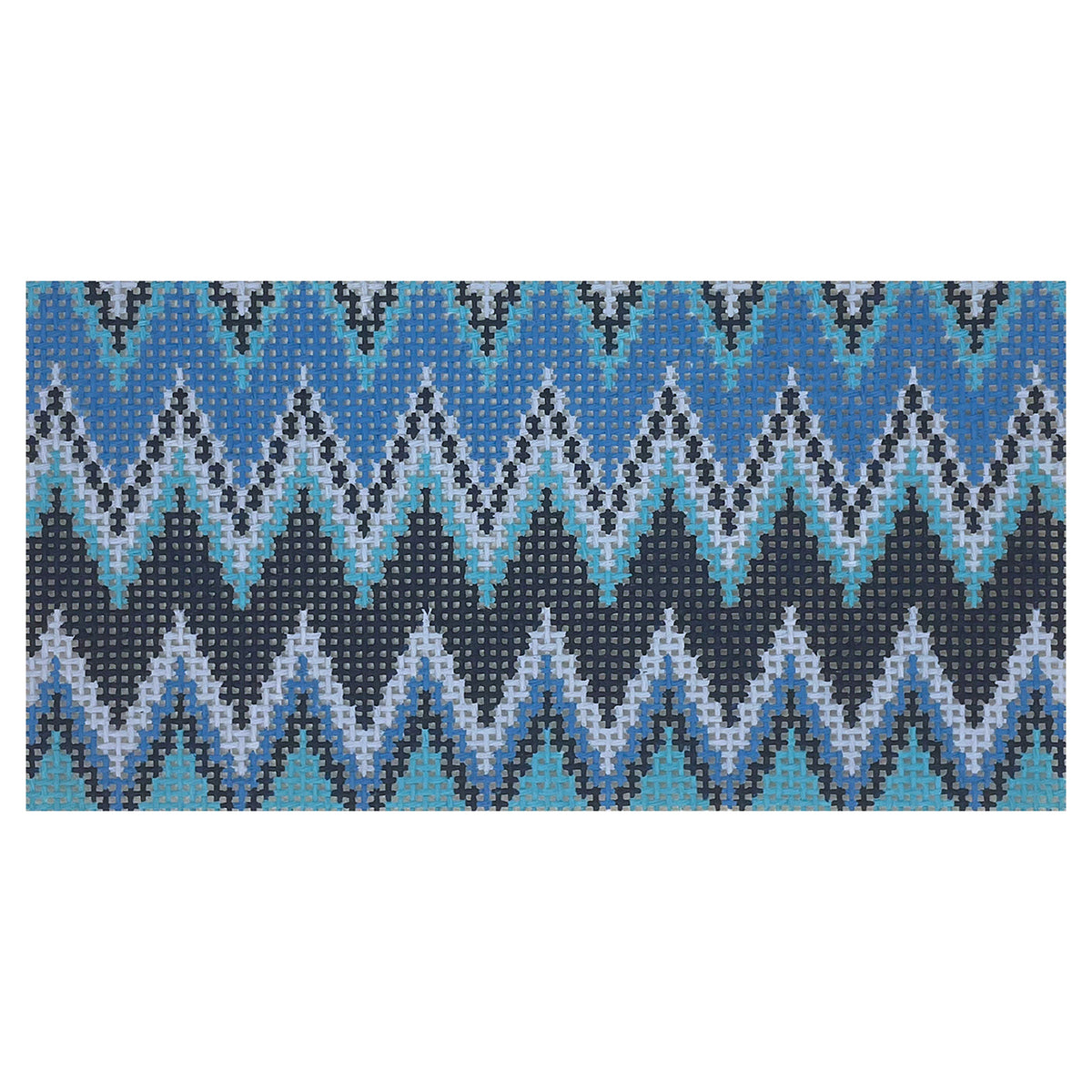 Blue ZigZag Insert 3x6 - 1